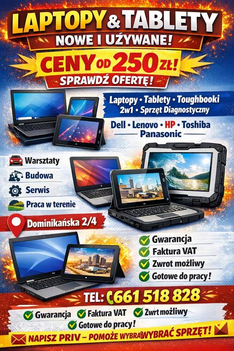 Laptopy tablety Potrzebujesz sprzętu do diagnostyki pisz lub dzwoń