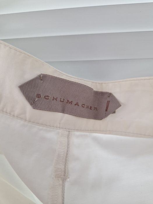 SCHUMACHER , spodnie biale , s , 100% bawełna
