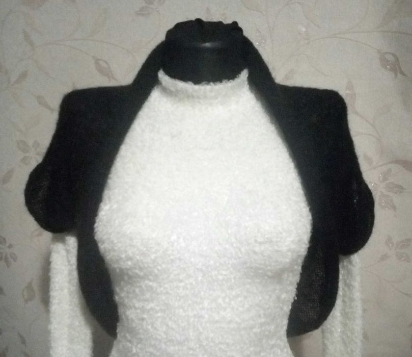 Черное вязаное болеро,H&M.