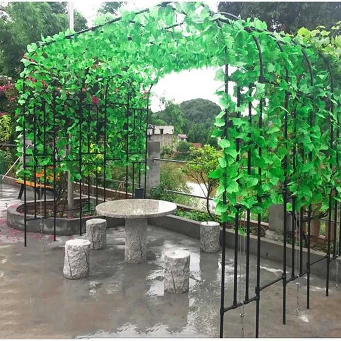 12X Sztuczny Bluszcz Na Ścianę Balkon ROŚLINA Liście Dekoracje AŻ 27M