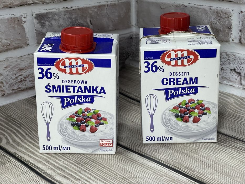 Вершки Mlekovita 30 та 36 % 500 мл