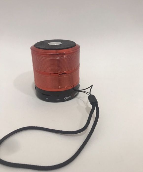 Mini coluna Bluetooth portátil – vermelha