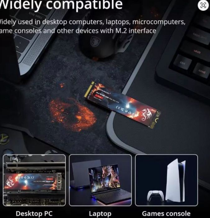 SSD накопитель SomnAmbulist 256 ГБ M.2 NVMe