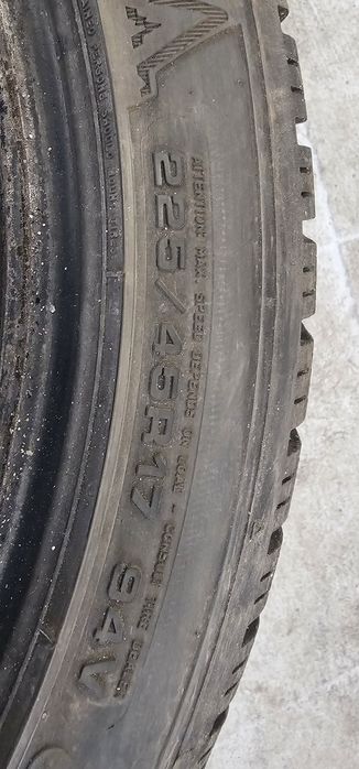 2szt Dunlop Winter Sport  225/45/17