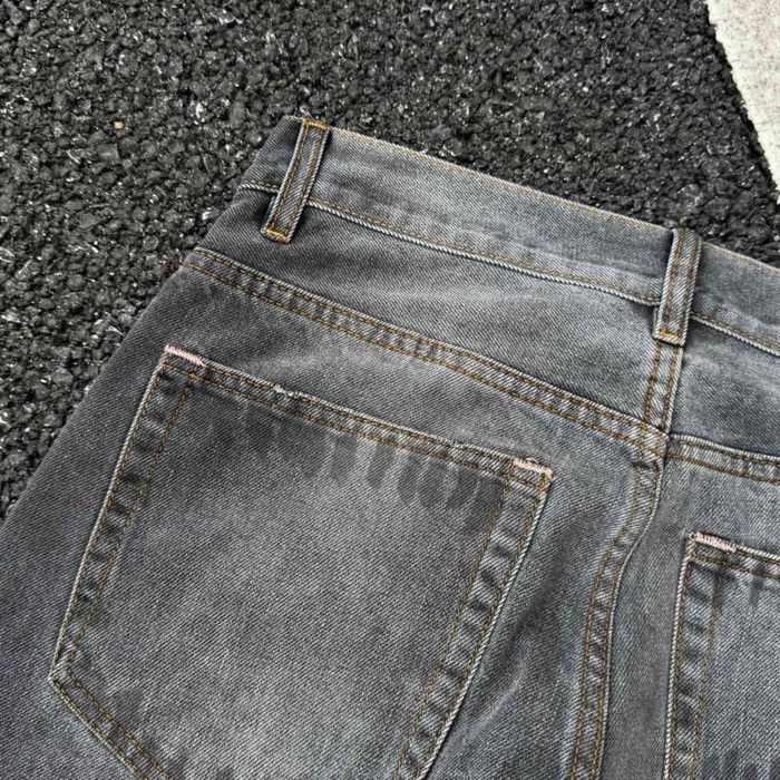 Джинси Acne Studios чорні потерті | акне студиос джинсы