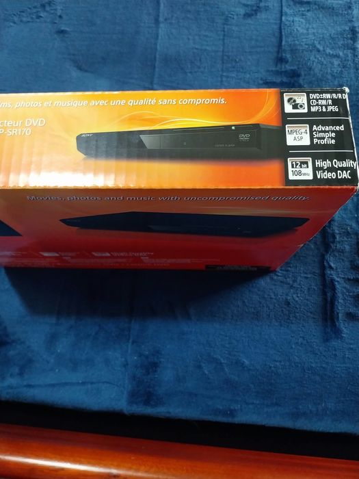 Leitor de DVD Sony DVP-SR170 — Novo e Selado