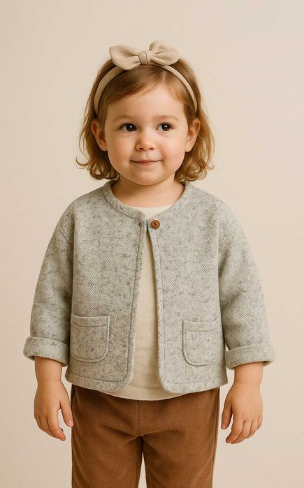 серая куртка кофта детская h&m chicco ido