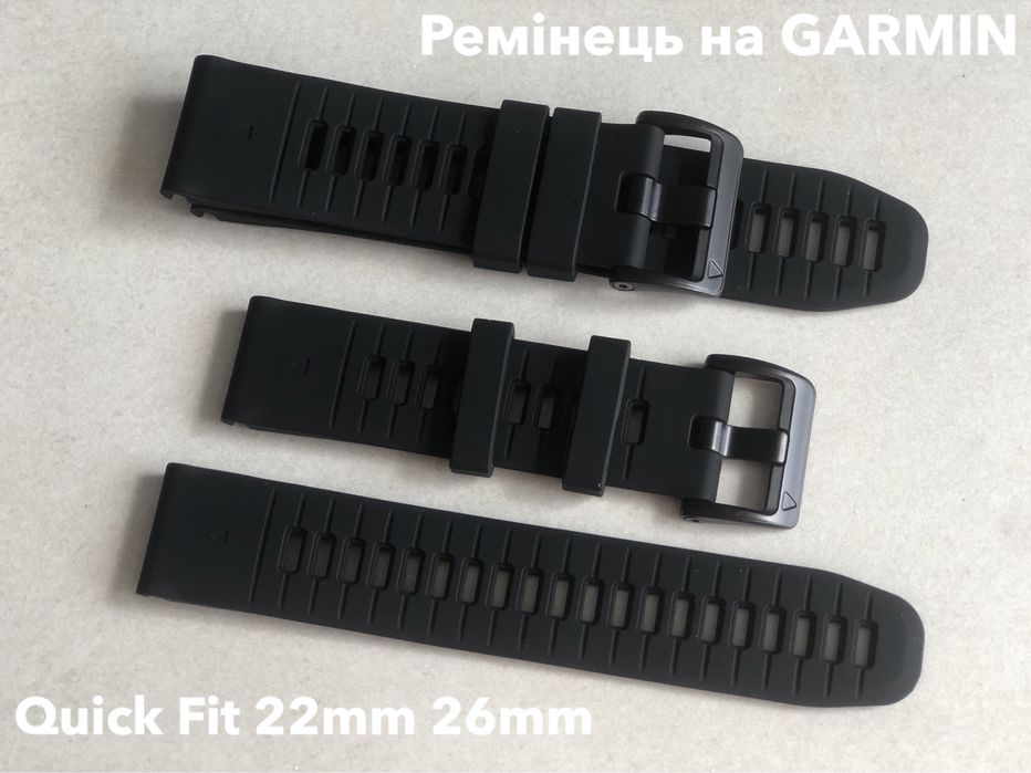 Ремінець силіконовий на Garmin Quick Fit 20 22 26mm ремешок браслет