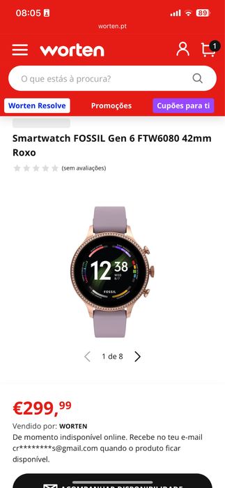 Smartwatch Fossil Gen 6