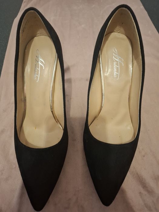 Buty zamszowe czarne