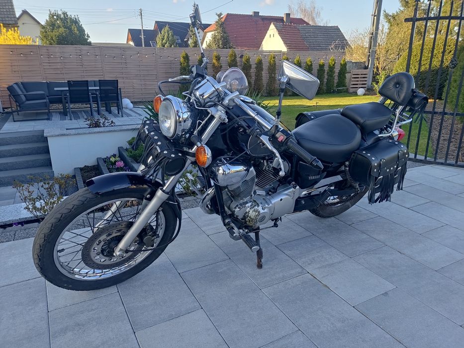 Yamaha Virago 125 ubrana oparcie sakwy piornik shadow Intruder maraude