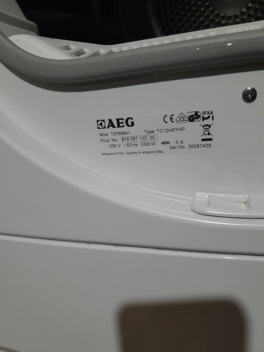 Suszarka AEG 8KG kondesacyina pompa ciepla gw. W-wa