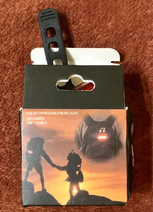 Lanterna de luz traseira da bicicleta com bateria recarregável