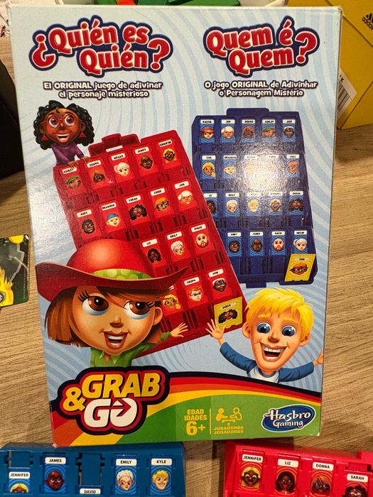 Quem é Quem jogo tabuleiro Versão Grab & Go