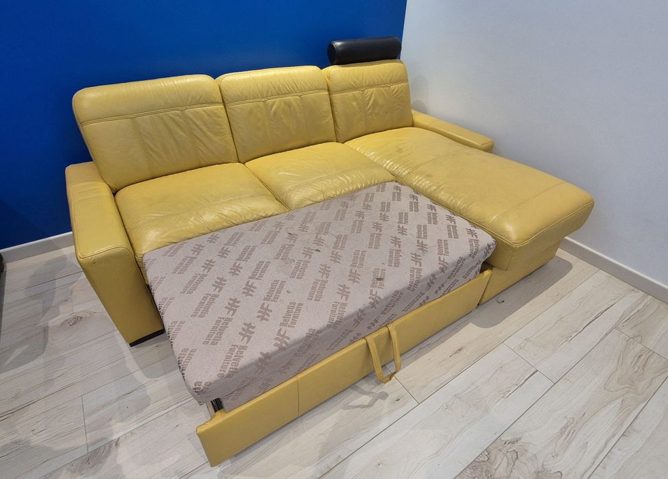 Narożnik skóra naturalna.