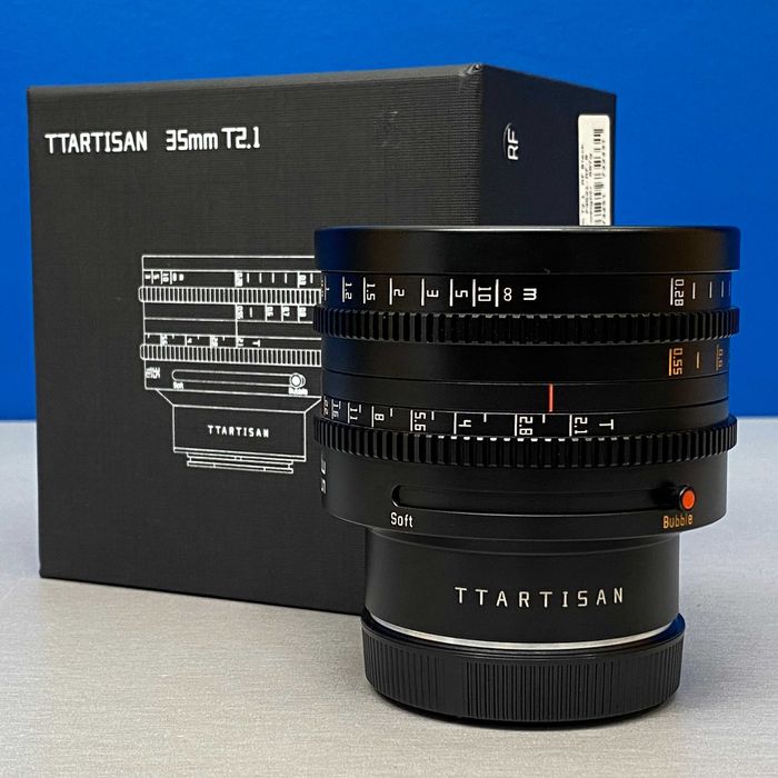 TTArtisan 35mm T2.1 | Dual Bokeh | Canon RF | NOVA 3 ANOS DE GARANTIA