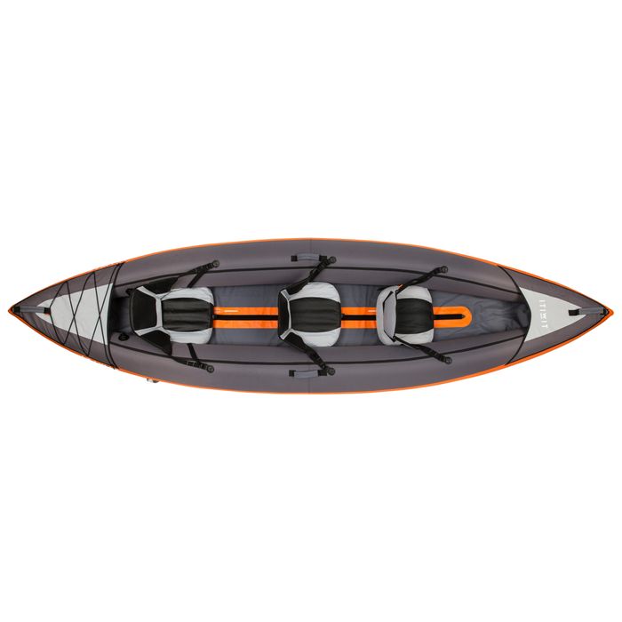 KAYAK INSUFLÁVEL DE PASSEIO 2/3 LUGARES LARANJA