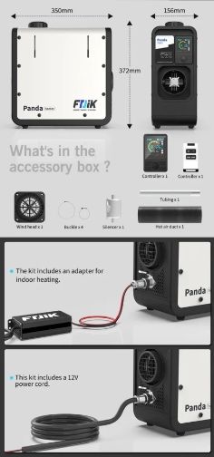 Автономний Переносний Дизельний обігрівач FDIK U7 (Вебаста) 12/24-220
