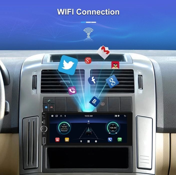 ‼️ 1DIN Android ‼️ магнітола, 4/64 GB, Carplay, Android Auto