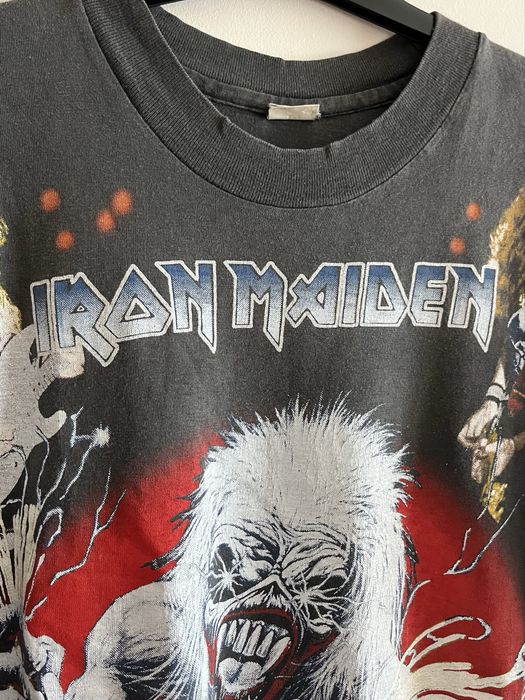 T-shirt Vintage Iron Maiden 1993 Tour em Itália