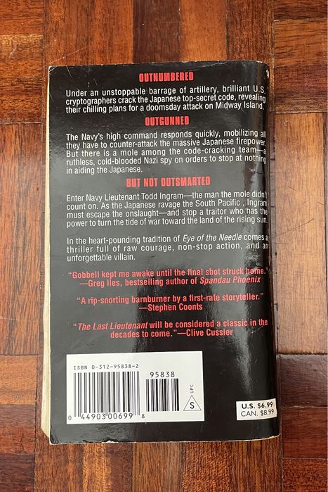 Livro: "The Last Lieutenant", de John J. Gobbell