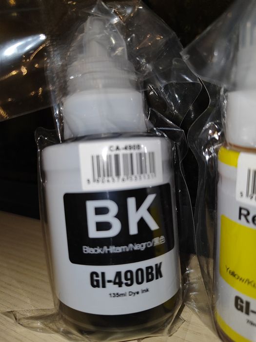 Чорнило GT 51, GT 52 для принтера HP, чорнило GL490 для саnon