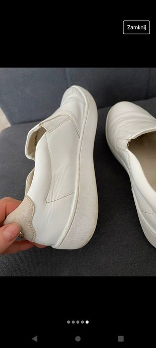 Sneakersy białe ze skóry naturalnej, marka So All