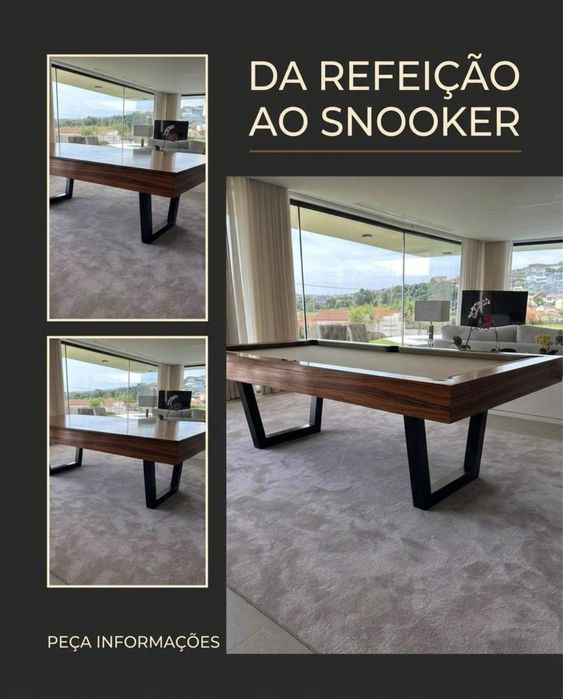 Mesa de refeicoes e Snooker