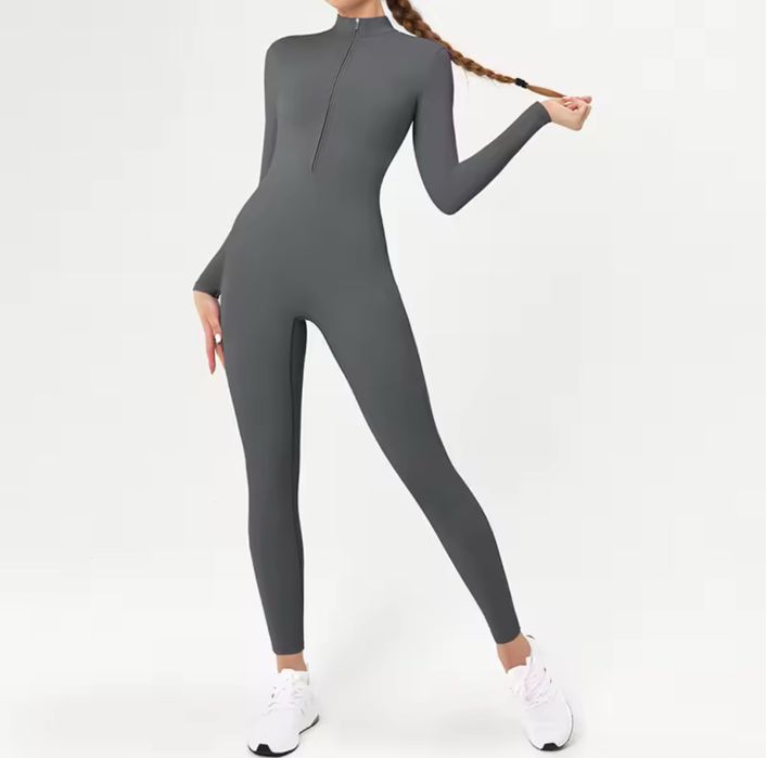 Сірий Комбінезон для йоги і спорту