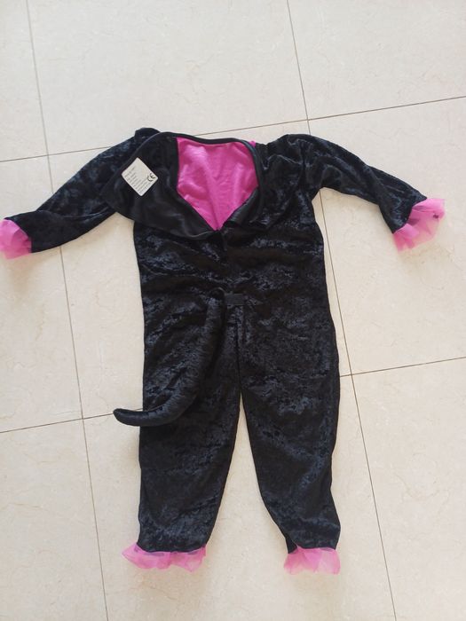 Fato Carnaval Gato para criança tamanho 92-104cm em excelente estado