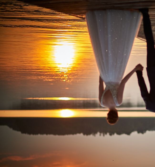 Suknia ślubna literka A