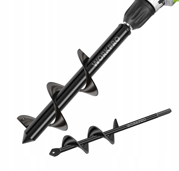 Zestaw wierteł ślimakowym z napędem sześciokątnym