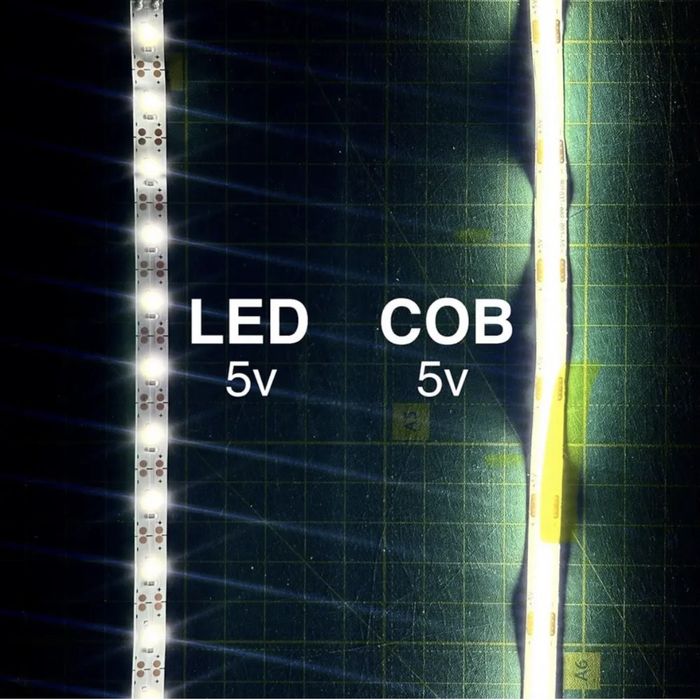 Аварийное освещение  от повербанка - USB LED COB лента 5в
