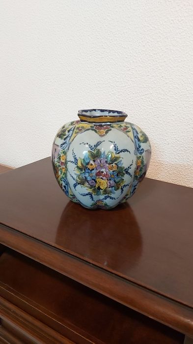 Jarra Alcobaça pintado mão