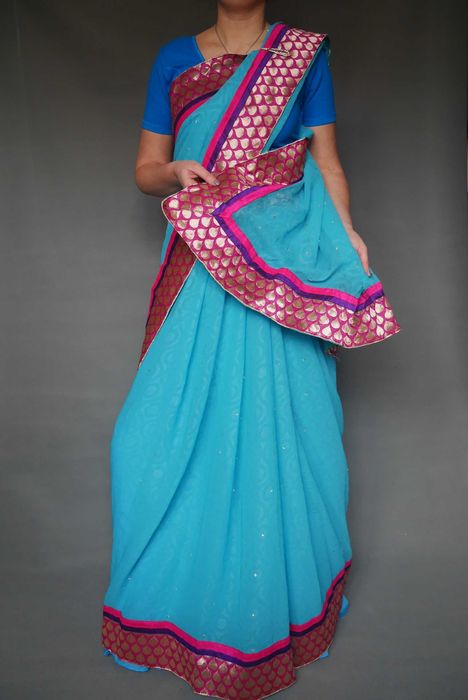 сари индийское качественное