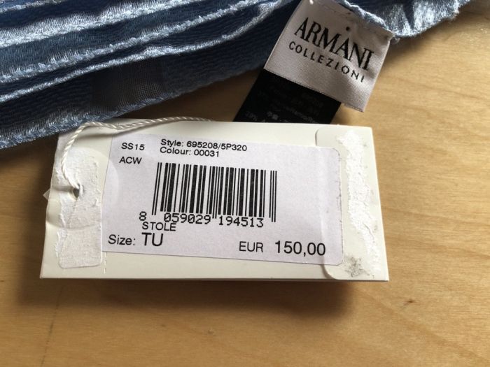 Cachecol Armani Azul NOVO