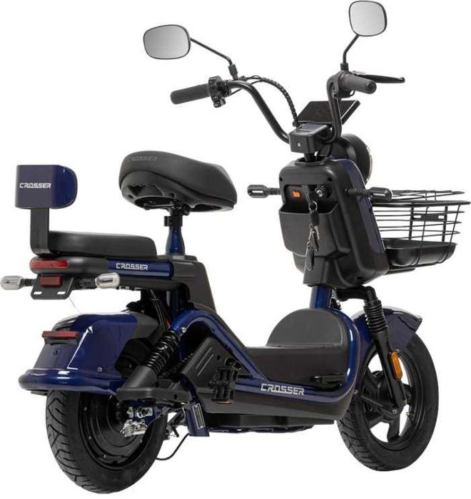 НОВИНКА 2026! Електровелосипед Crosser CR2 (800ВТ 60В 24Ан) - Синій