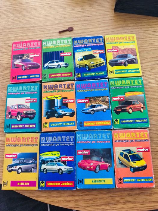 Karty kolekcjonerskie KWARTET Motor