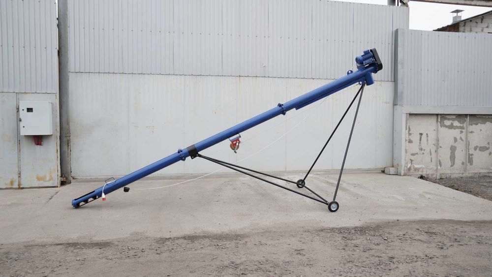 Винтовой конвейер, транспортер. Шнековый погрузчик, зернопогрузчик