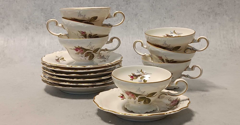 Rosenthal Pompadour Serwis 7-osobowy Moose Rose