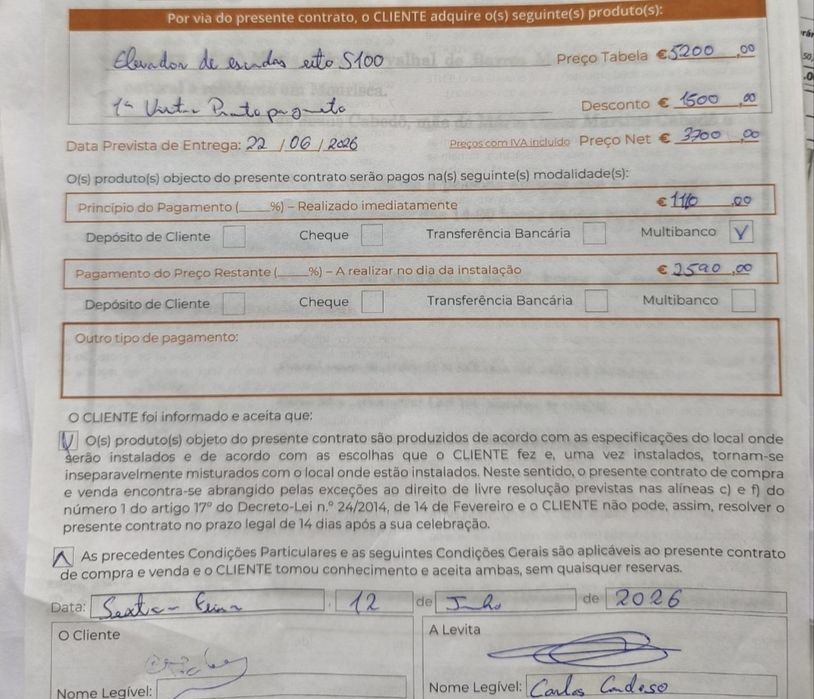 Cadeira elevatória