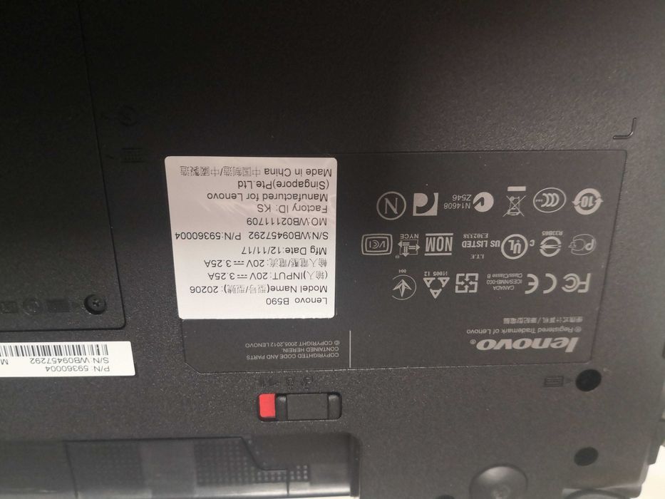 Laptop Lenovo B590 15,6''