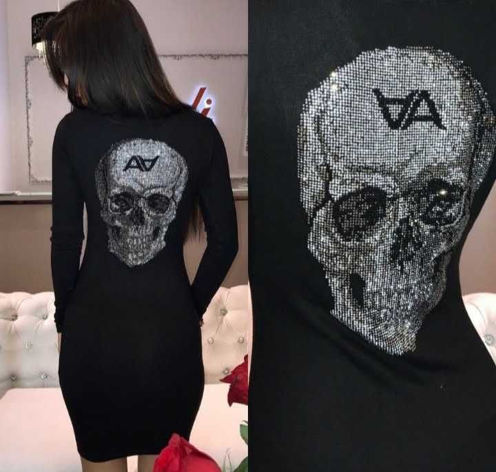 Платье с черепом PP.