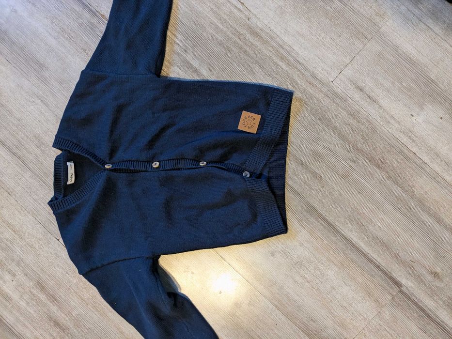Sweterek granatowy rozpinany 116