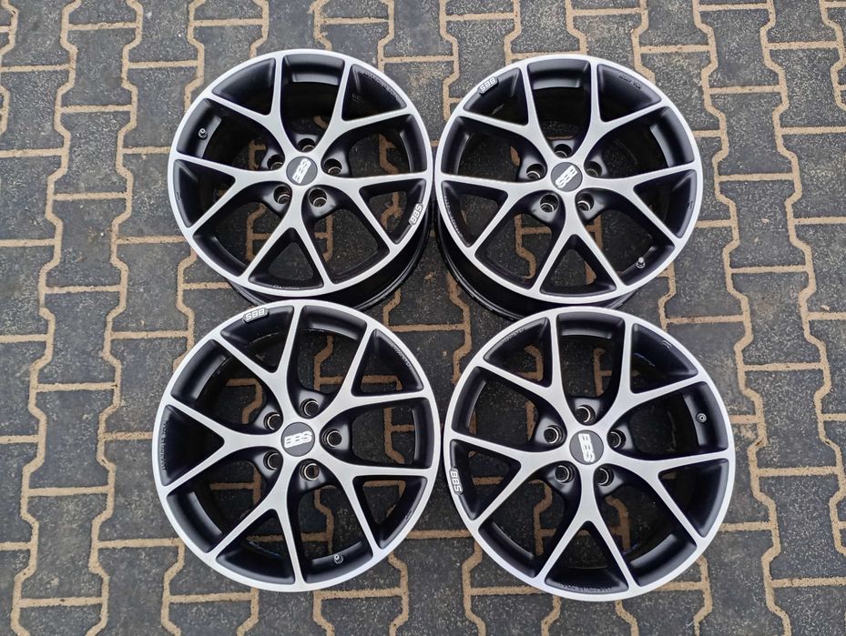 BBS SR Graphite 7,5Jx17H2 5x112 ET35  SR004 + czujniki  IDEALNY STAN