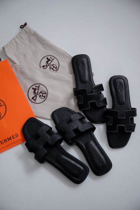 Шльопанці Herm**s натуральна шкіра