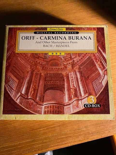 Carl Orff – "Carmina Burana, Other Masterpieces by Bach/Handel" Box Set of 3 CDs