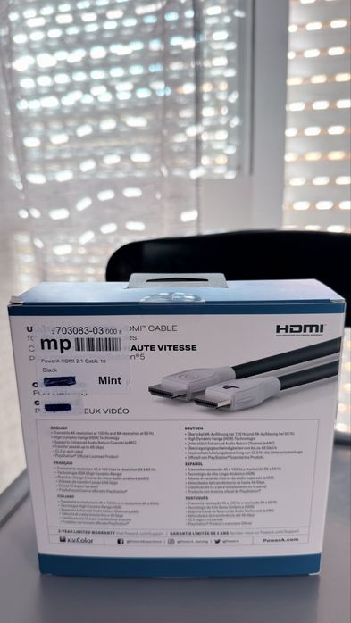 Cabo HDMI PowerA Oficial PlayStation 5 — Ultra High Speed 8K/4K