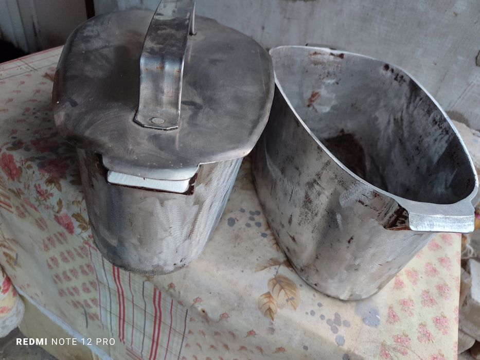 Казан-котелок утятниця алюмінієвий.  СРСР. Ціна за обидва