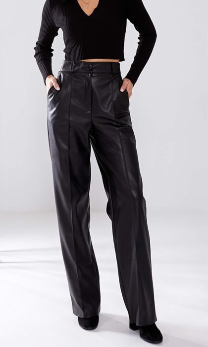 Брюки з еко шкіри